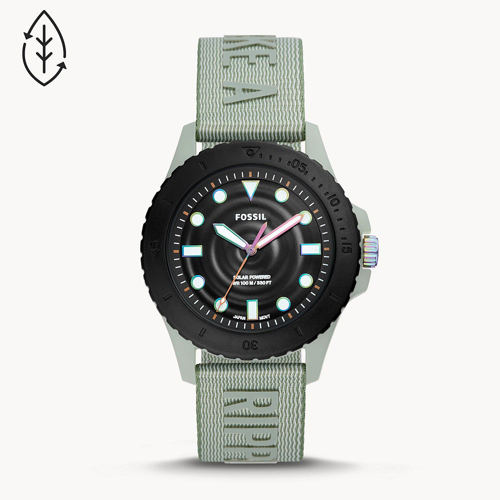 Fossil Fb - 01 Solar-Powered Green Tide Ocean Material Men&