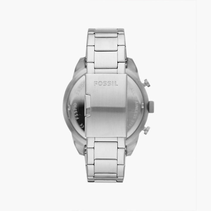 Fossil Bronson Chronograph Silver Stainless Steel Men&