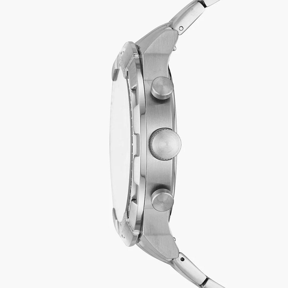 Fossil Bronson Chronograph Silver Stainless Steel Men&