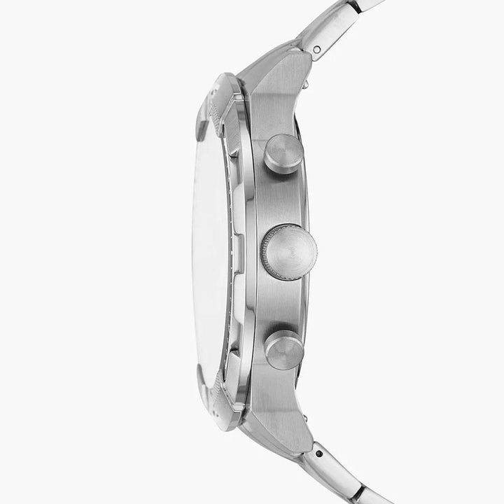 Fossil Bronson Chronograph Silver Stainless Steel Men&