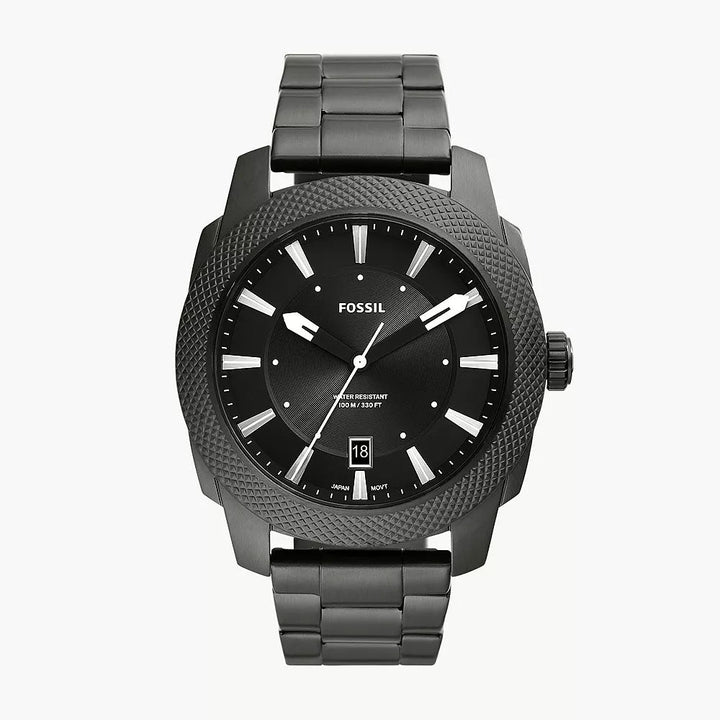 Fossil Machine Men's Three-Hand Date Stainless Steel Watch - FS5970