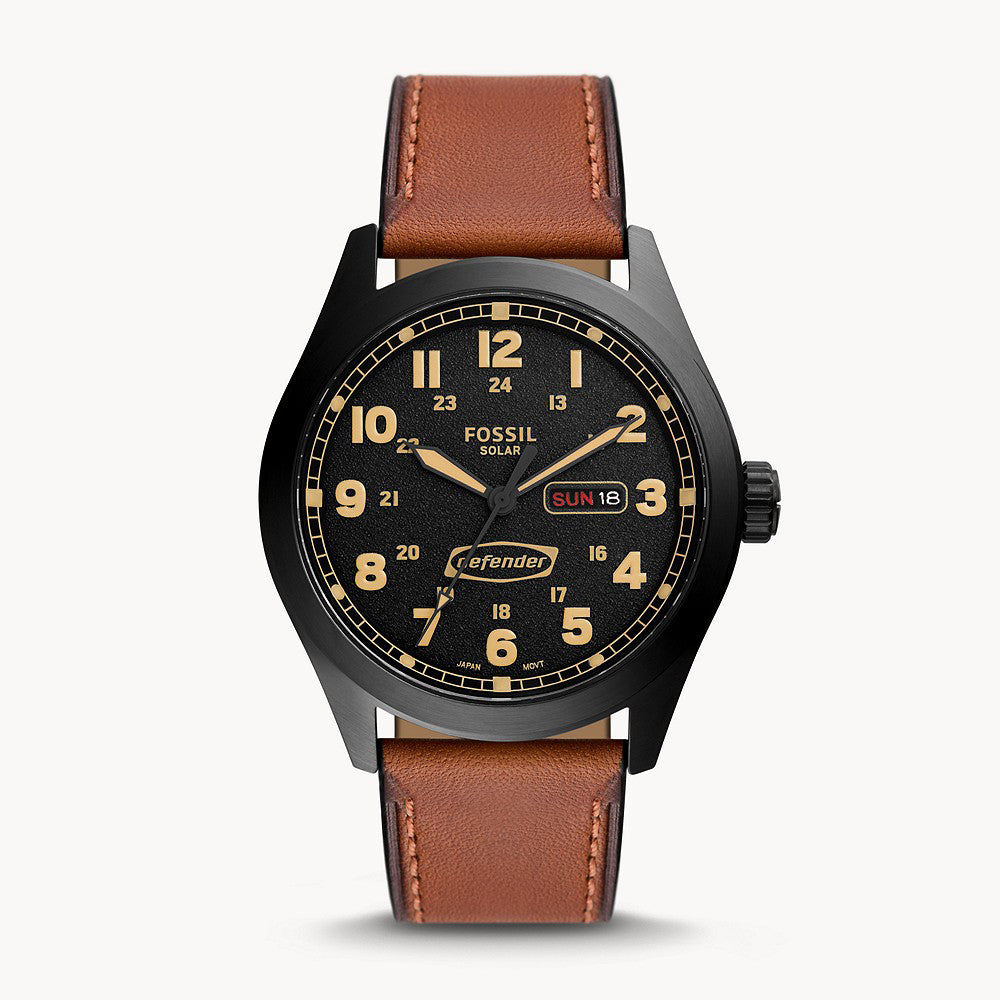 Fossil Defender Black Pro-Planet Leather Men&