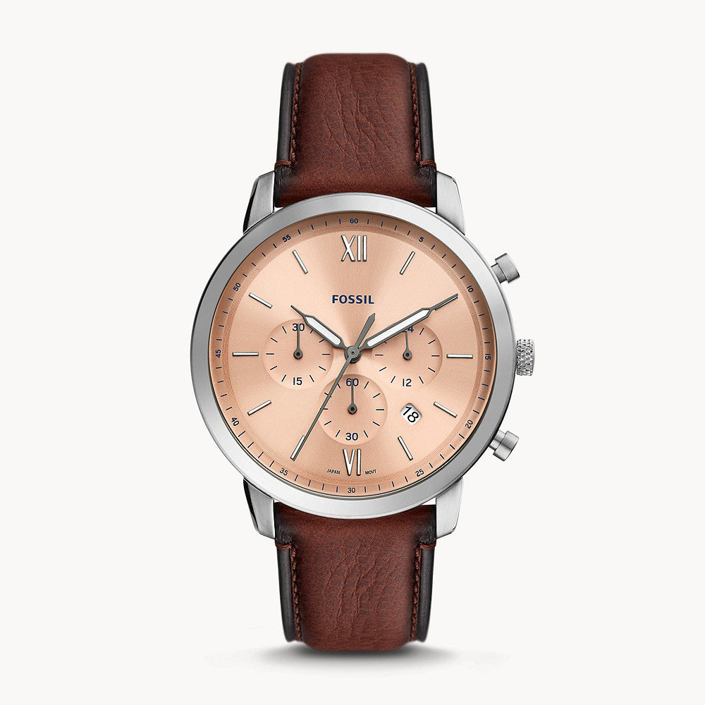 Fossil Neutra Silver Pro-Planet Leather Men&