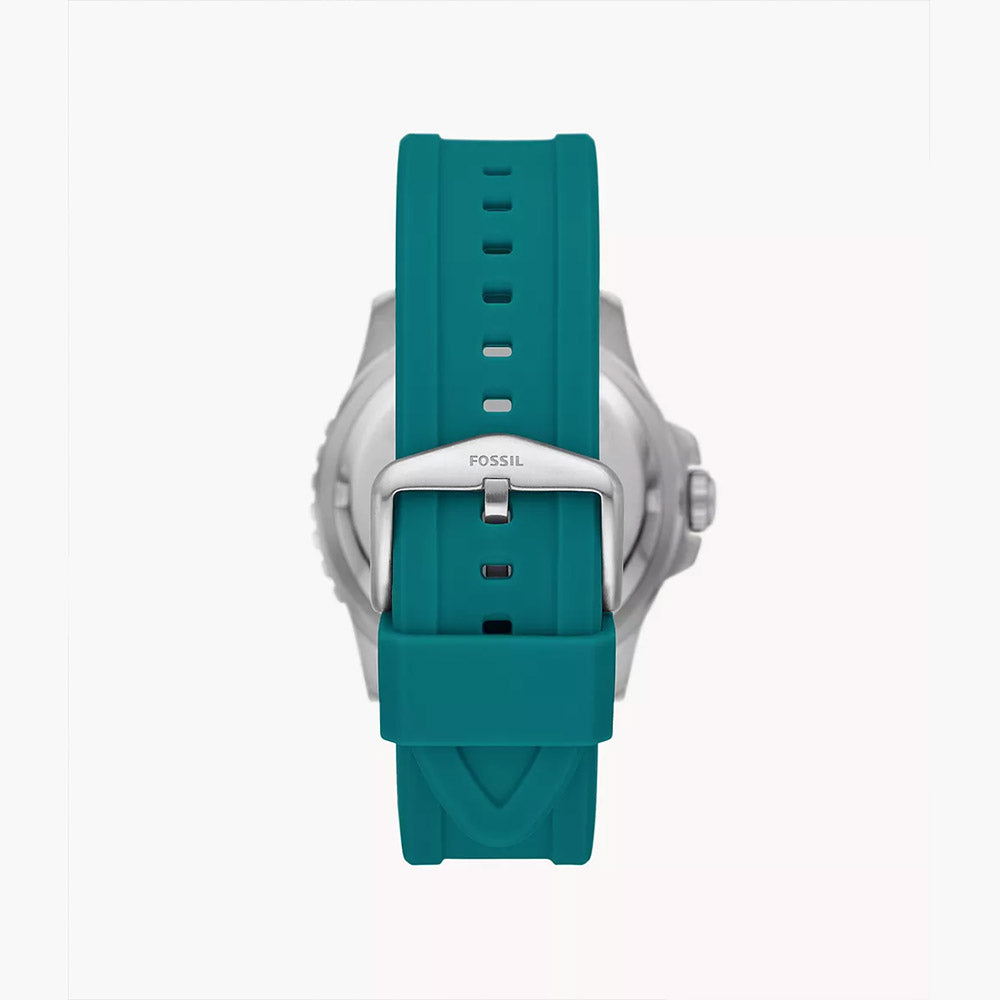 Fossil Blue Gmt Oasis Silicone Men&