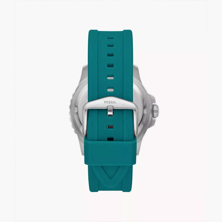Fossil Blue Gmt Oasis Silicone Men&