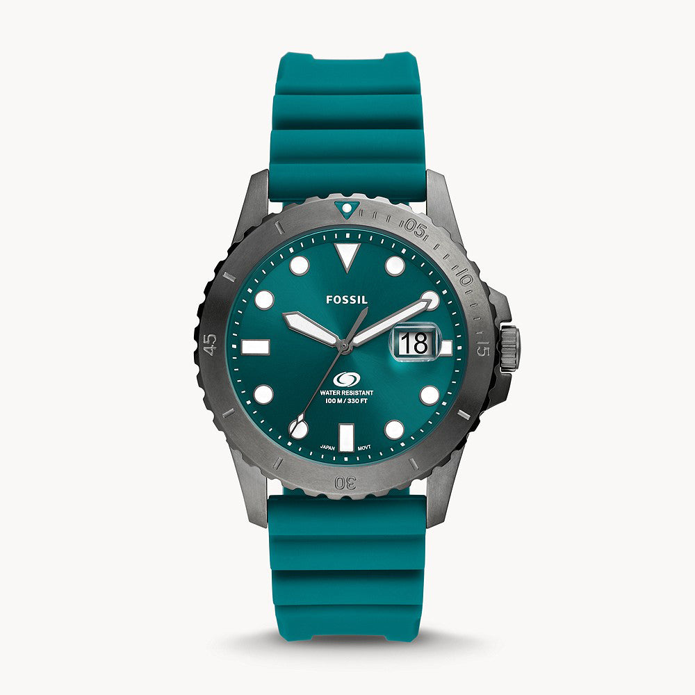 Fossil Blue Three-Hand Date Oasis Silicone Men&