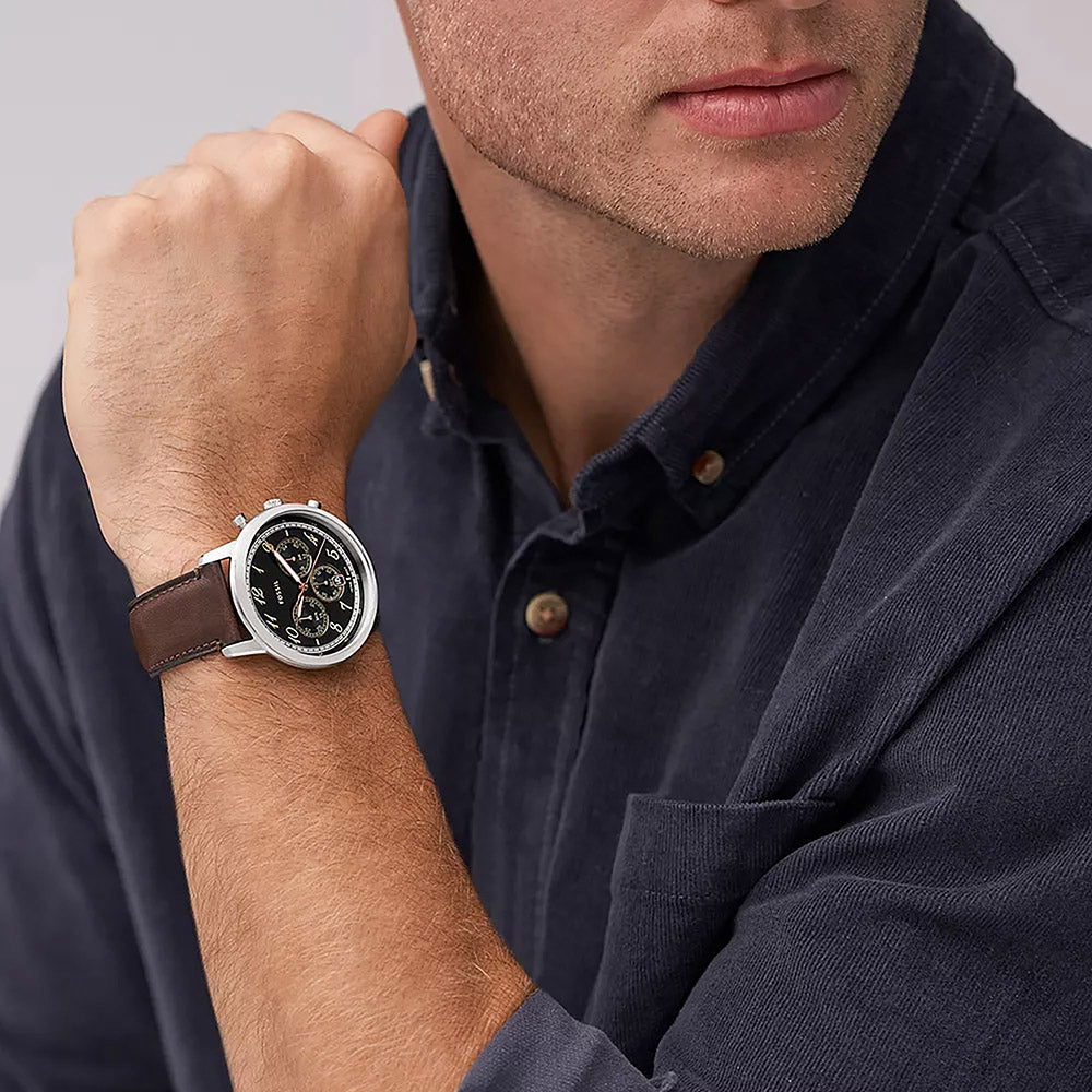 Fossil Neutra Silver Stainless Steel Men&