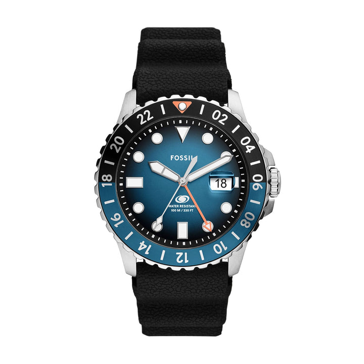 Fossil Fossil Blue Silver Stainless Steel Men&