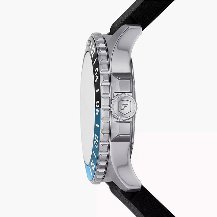 Fossil Fossil Blue Silver Stainless Steel Men&