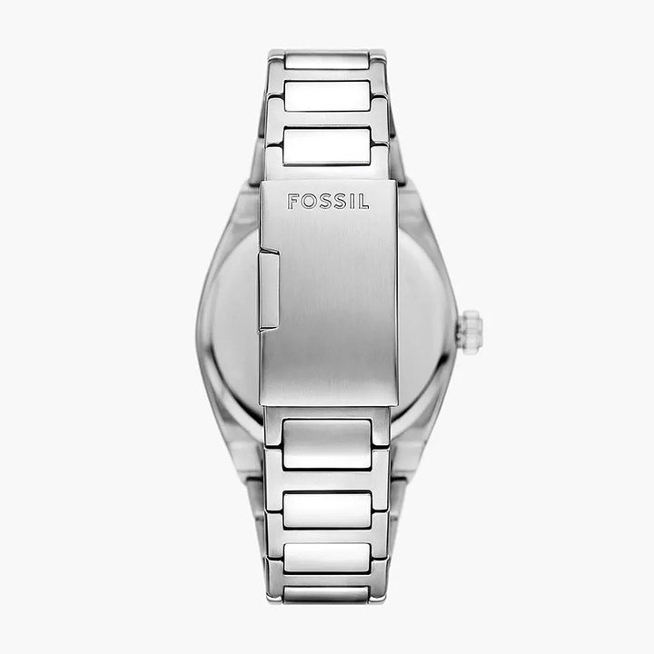 Fossil Everett Silver Stainless Steel Men&