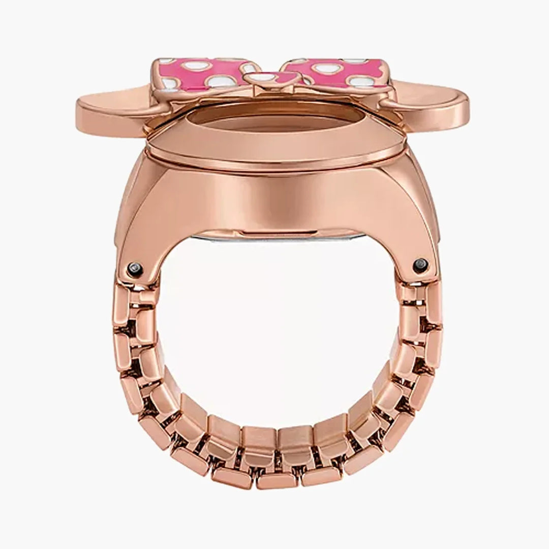 Disney Fossil Limited Edition Two-Hand Rose Gold-Tone Stainless Steel Watch Ring