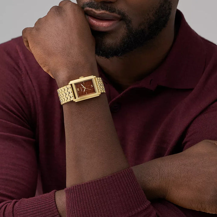 Willy Wonka™ x Fossil Limited Edition Three-Hand Gold-Tone Stainless Steel Men&