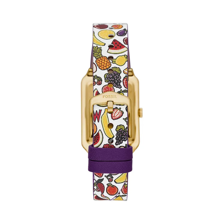 Willy Wonka™ x Fossil Limited Edition Two-Hand Multicolour Print Leather Unisex Watch