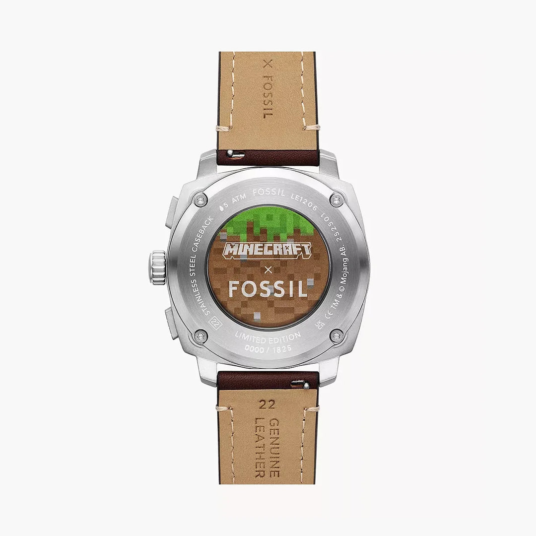Minecraft x Fossil Limited-Edition Grass Block Chronograph Watch