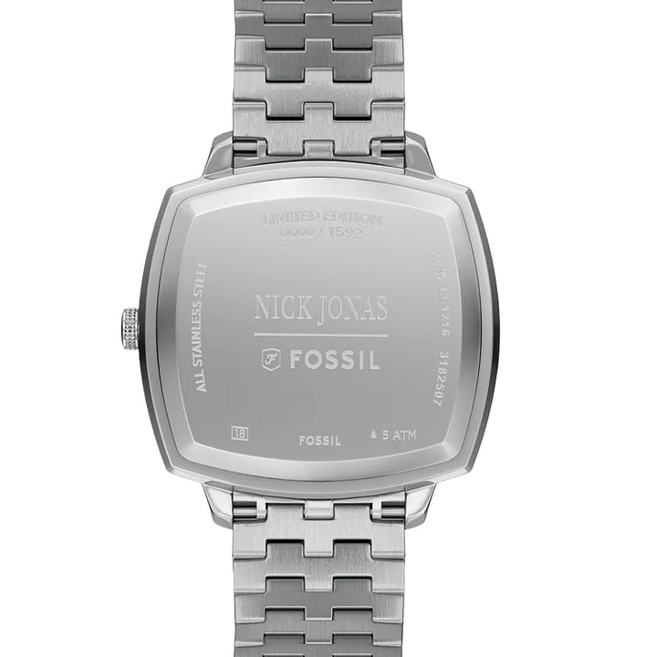 Fossil Unisex Nick Jonas x Fossil Machine Luxe Aventurine Three-Hand Stainless Steel Watch