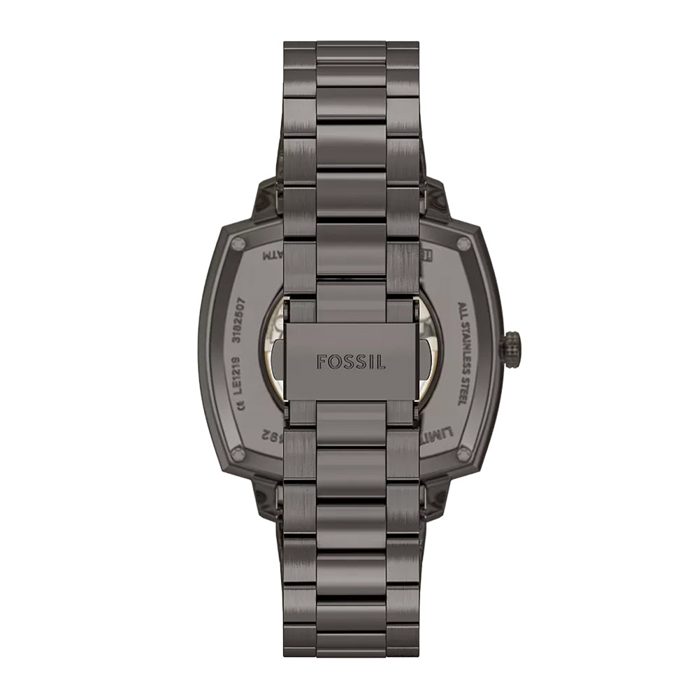 Fossil Unisex Nick Jonas x Fossil Machine Luxe Automatic Gunmetal Stainless Steel Watch