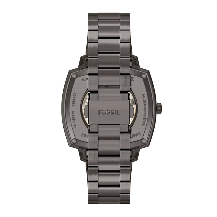 Fossil Unisex Nick Jonas x Fossil Machine Luxe Automatic Gunmetal Stainless Steel Watch