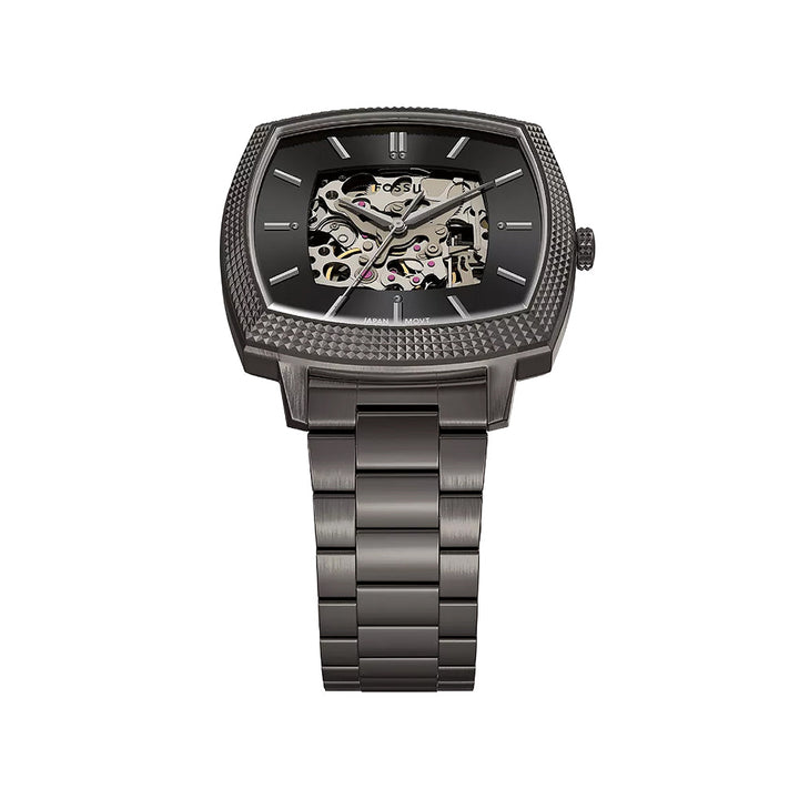 Fossil Unisex Nick Jonas x Fossil Machine Luxe Automatic Gunmetal Stainless Steel Watch