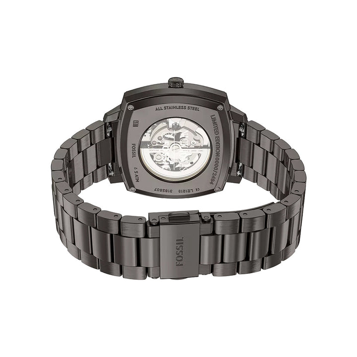 Fossil Unisex Nick Jonas x Fossil Machine Luxe Automatic Gunmetal Stainless Steel Watch