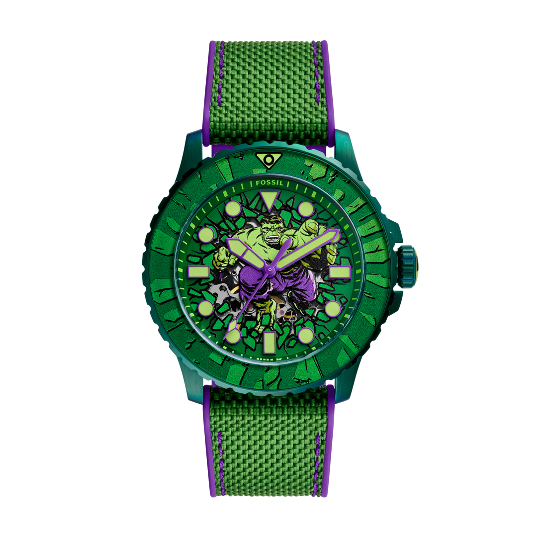 Marvel x Fossil Limited-Edition Incredible Hulk Automatic Watch