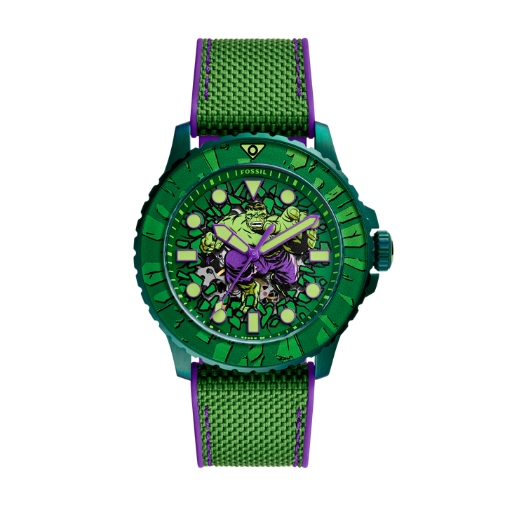 Marvel x Fossil Limited-Edition Incredible Hulk Automatic Watch