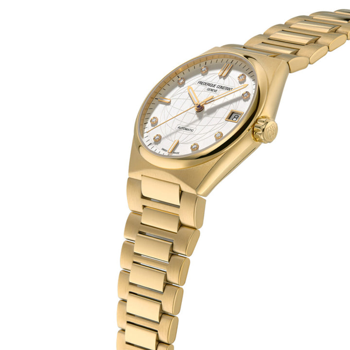 Frederique Constant Highlife Ladies Automatic Watch in Gold-plating + Extra Strap