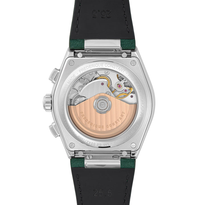 Frederique Constant Men's Silver Tone Case Green Dial  Automatic Watch