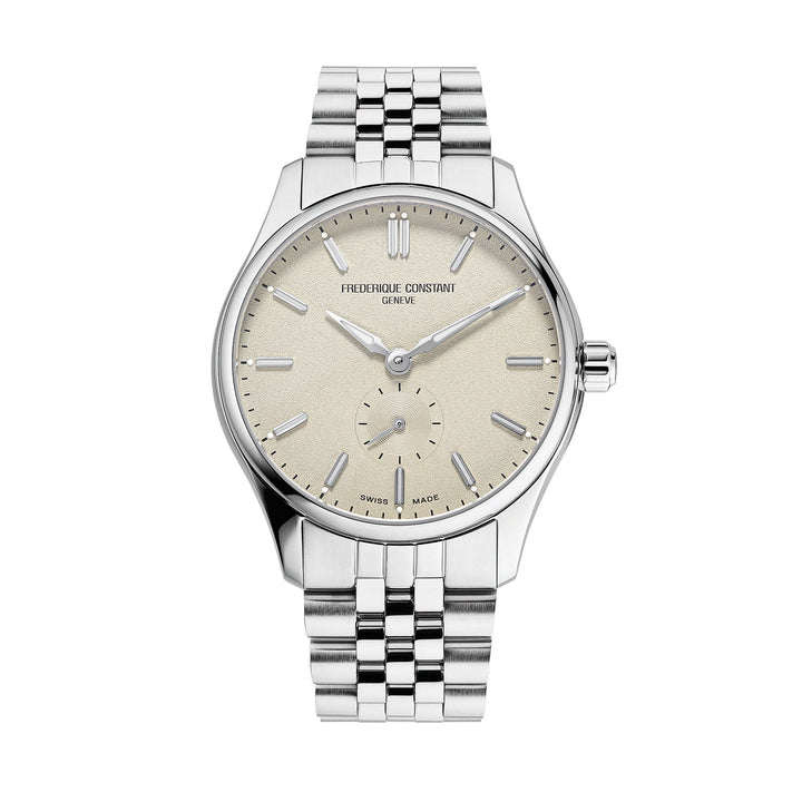 Frederique Constant Men's Silver Tone Case Beige Dial Automatic Watch