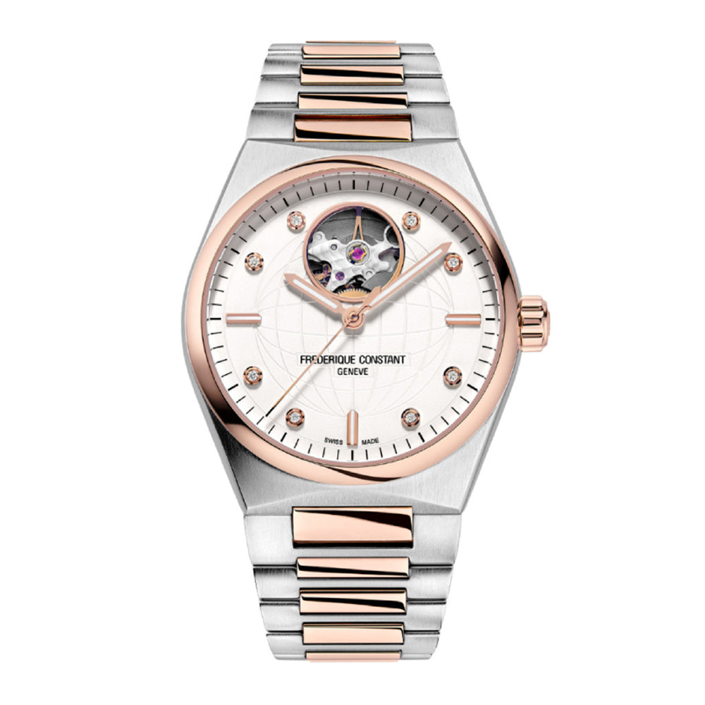 Frederique Constant Highlife Ladies Automatic Heartbeat Watch With Diamond Markers