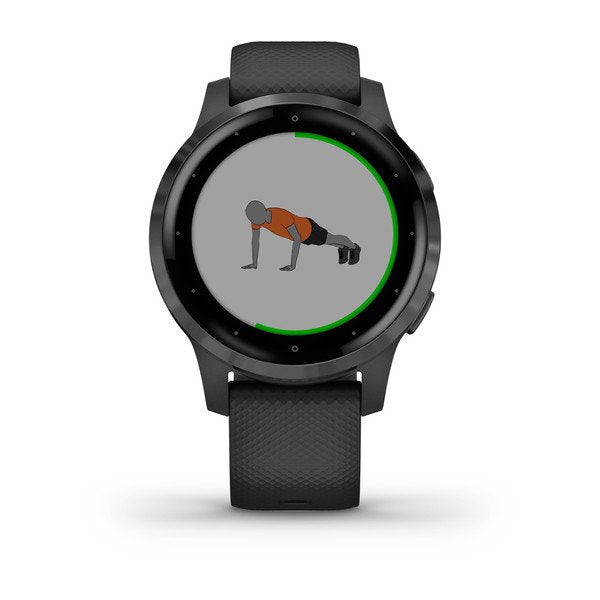 Garmin Vivoactive 4S Black Silicone Full Display Dial Smart Watch - 010-02172-14