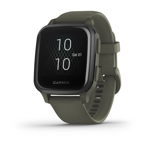 Garmin Venu Sq Music Edition Slate Aluminium Black Silicone Full Display Dial Smart Watch - 010-02426-13