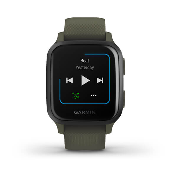 Garmin Venu Sq Music Edition Slate Aluminium Black Silicone Full Display Dial Smart Watch - 010-02426-13