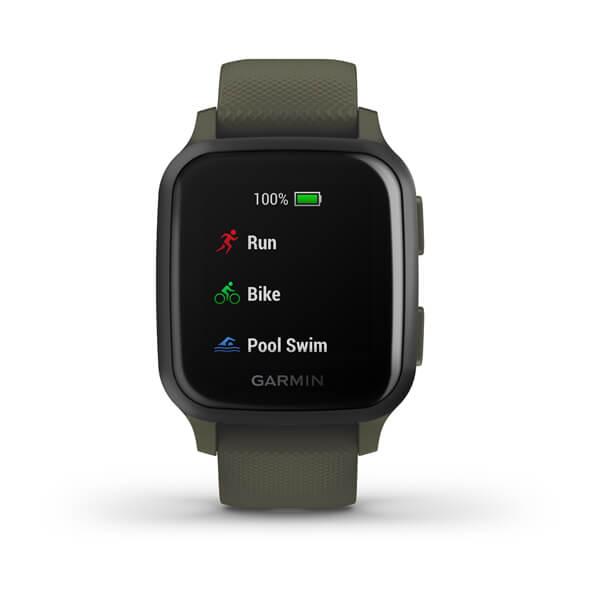 Garmin Venu Sq Music Edition Slate Aluminium Black Silicone Full Display Dial Smart Watch - 010-02426-13
