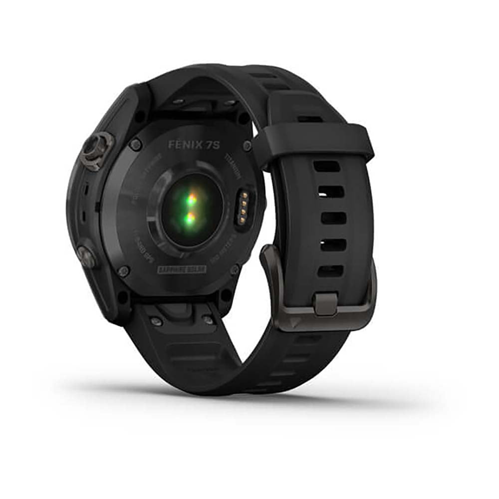 Garmin Fenix 7S Sapphire Carbon Gray DLC W Ith Black Band Full Color Display Watch - 010-02539-25