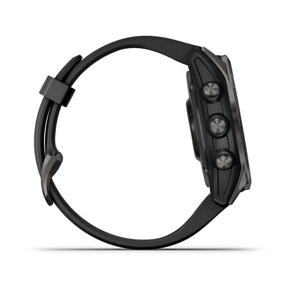 Garmin Fenix 7S Sapphire Carbon Gray DLC W Ith Black Band Full Color Display Watch - 010-02539-25
