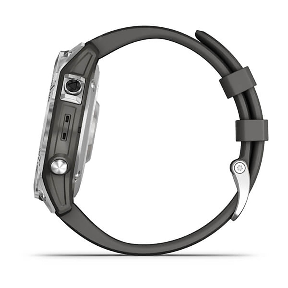 Garmin Fenix 7 Silver Graphite Band Full Display Gps Watch - 010-02540-01