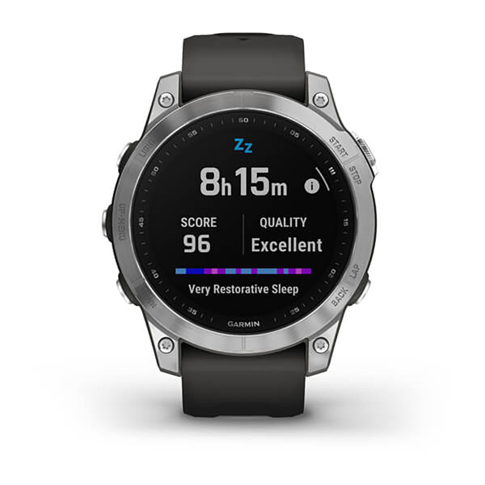 Garmin Fenix 7 Silver Graphite Band Full Display Gps Watch - 010-02540-01