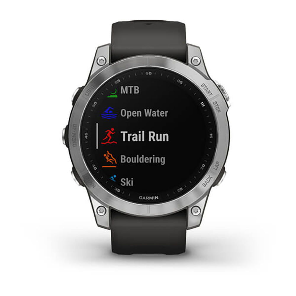 Garmin Fenix 7 Silver Graphite Band Full Display Gps Watch - 010-02540-01