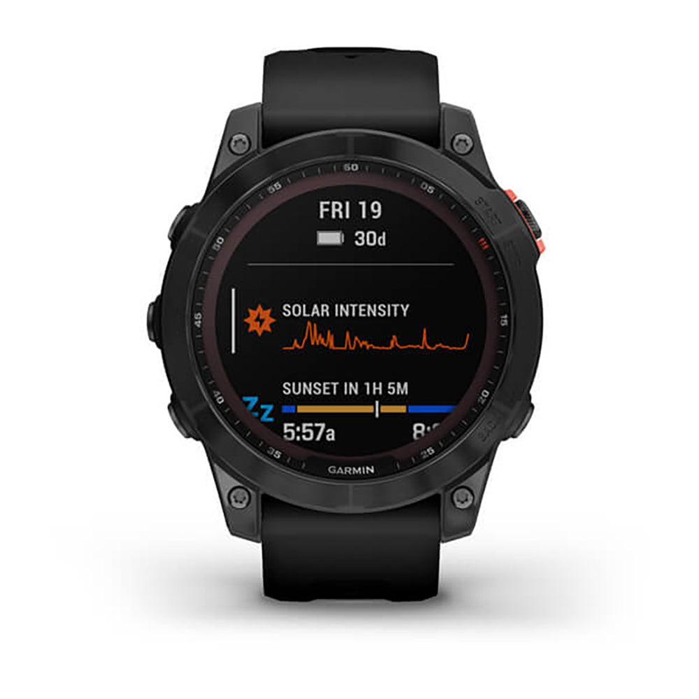 Garmin Fenix 7 Solar Slate Grey With Black Band Full Display Watch - 010-02540-11