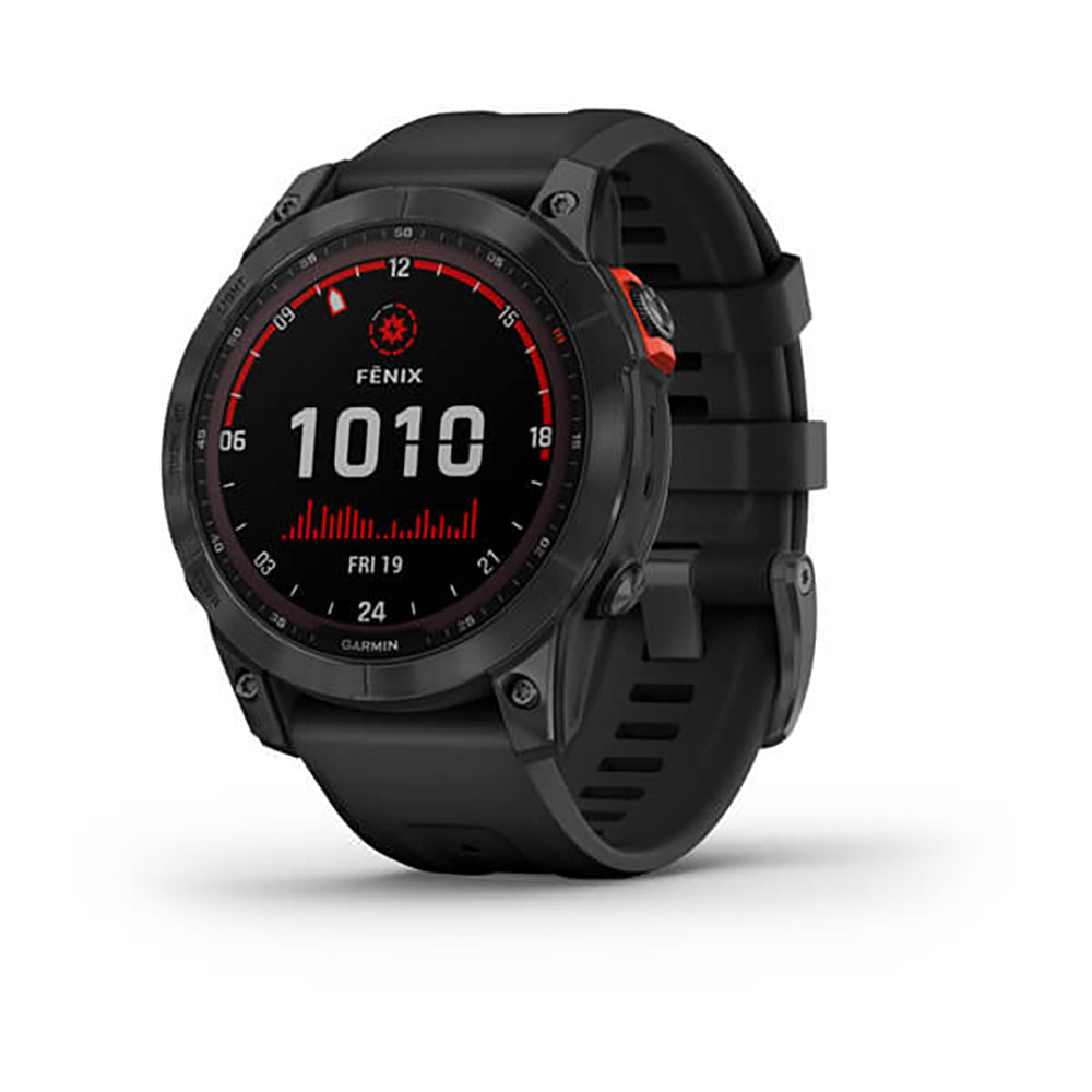 Garmin Fenix 7 Solar Slate Grey With Black Band Full Display Watch - 010-02540-11