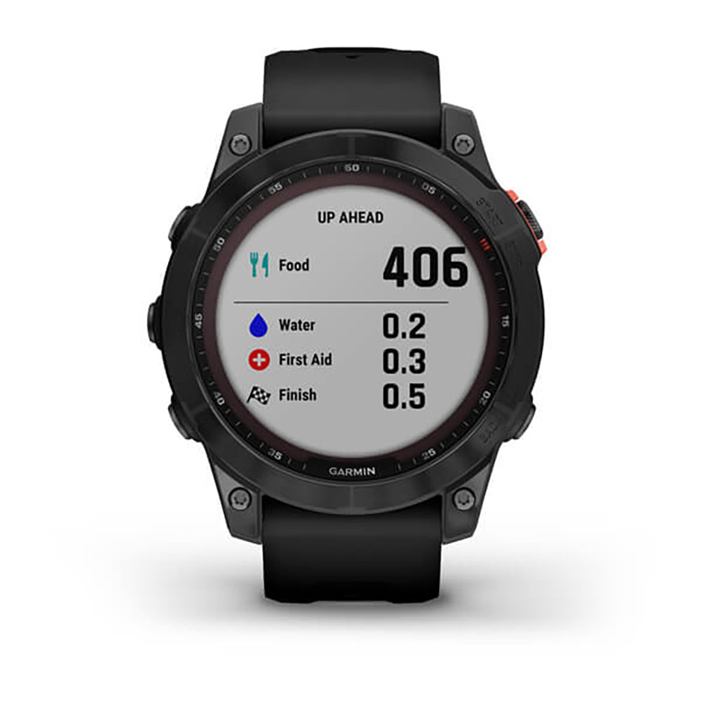 Garmin Fenix 7 Solar Slate Grey With Black Band Full Display Watch - 010-02540-11