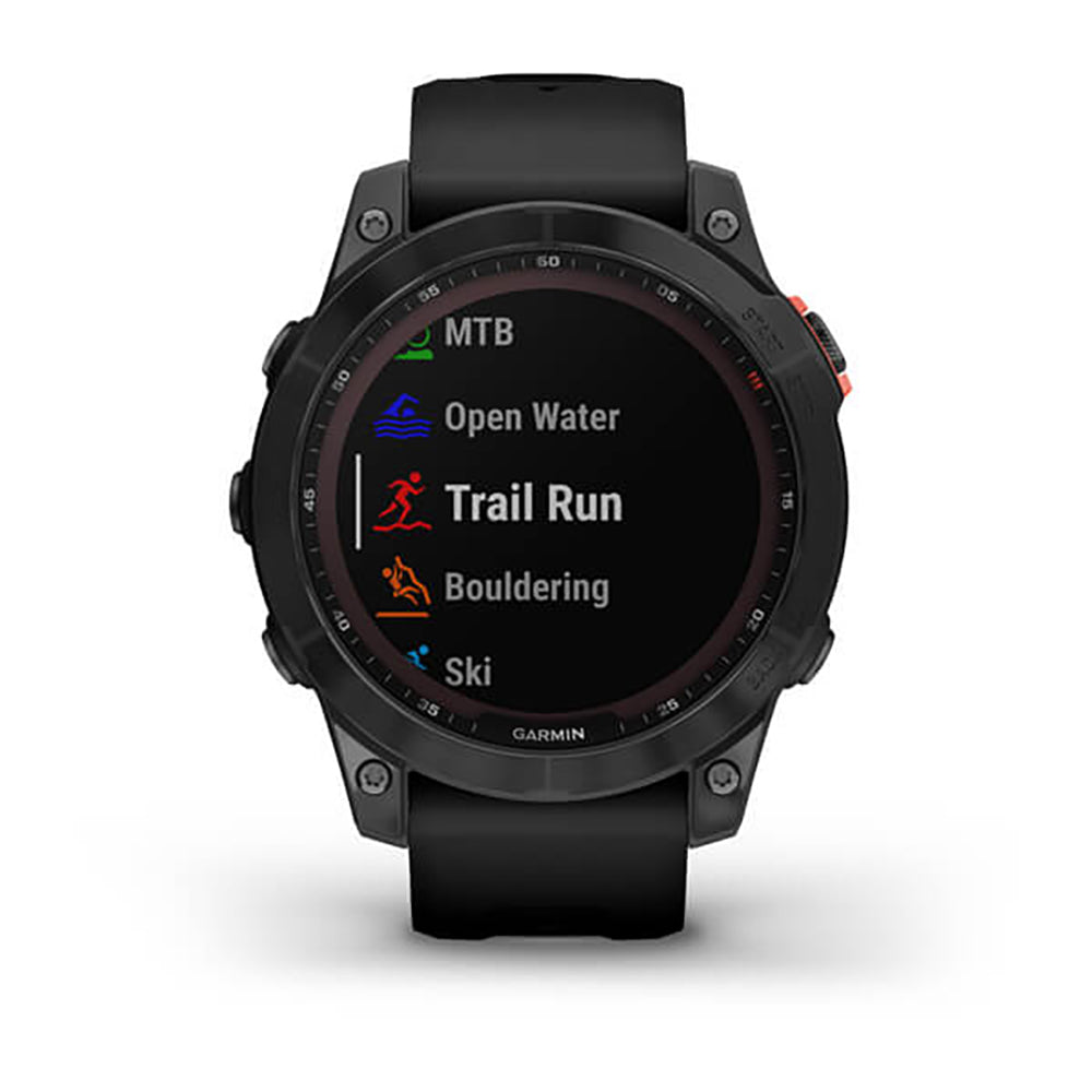 Garmin Fenix 7 Solar Slate Grey With Black Band Full Display Watch - 010-02540-11