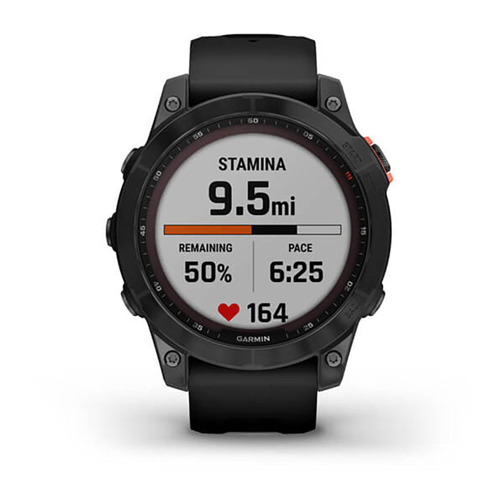 Garmin Fenix 7 Solar Slate Grey With Black Band Full Display Watch - 010-02540-11