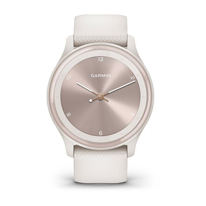 Garmin Vivomove Sport Ivory Silicone Band Full Display Watch - 010-02566-01