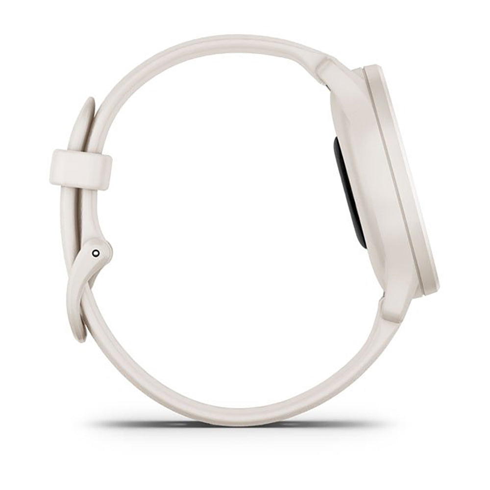Garmin Vivomove Sport Ivory Silicone Band Full Display Watch - 010-02566-01