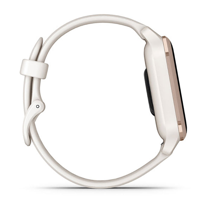 Garmin Venu Sq2 Music Edition Peach Ivory Gold Case Full Display Dial Watch - 010-02700-11