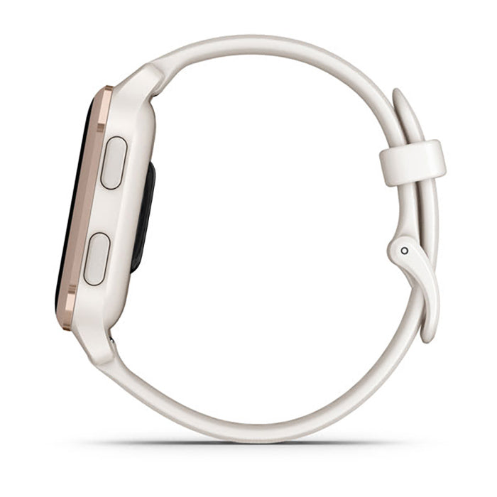 Garmin Venu Sq2 Music Edition Peach Ivory Gold Case Full Display Dial Watch - 010-02700-11