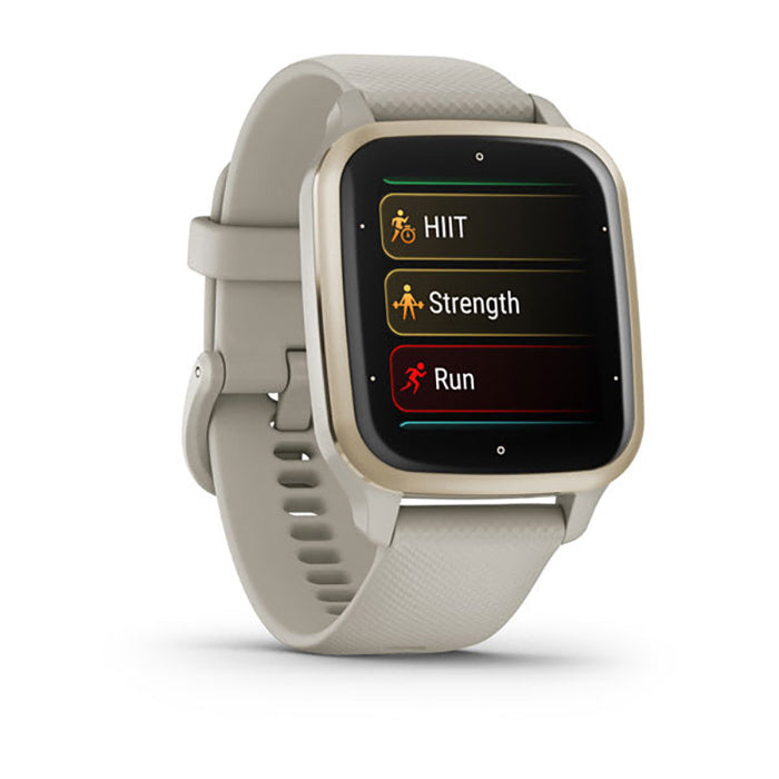 Garmin Venu Sq2 Music Edition Cream Gold Case Full Display Dial Watch - 010-02700-12