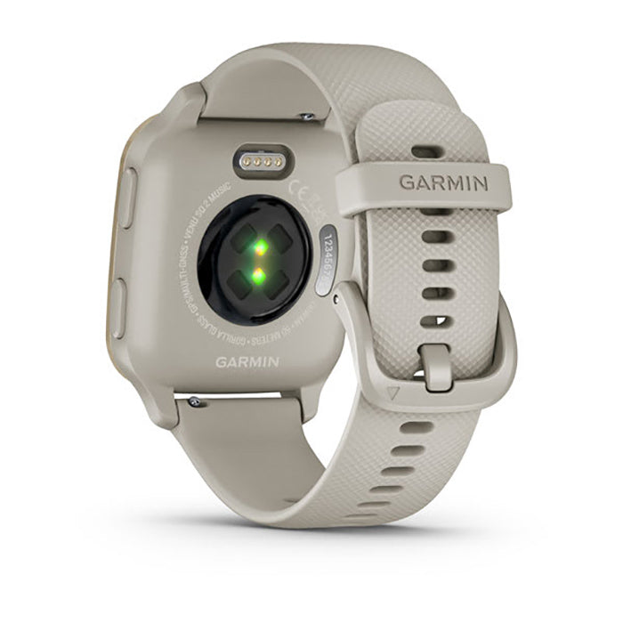 Garmin Venu Sq2 Music Edition Cream Gold Case Full Display Dial Watch - 010-02700-12