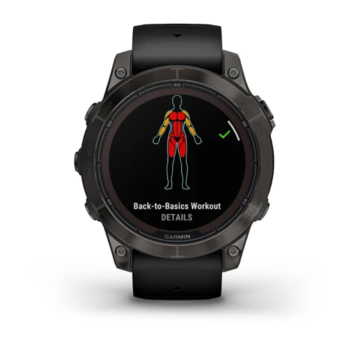 Garmin Fenix 7 Prosapphire Solar Edition Carbon Gray DLC Titanium Black Full Display Watch - 010-02777-11